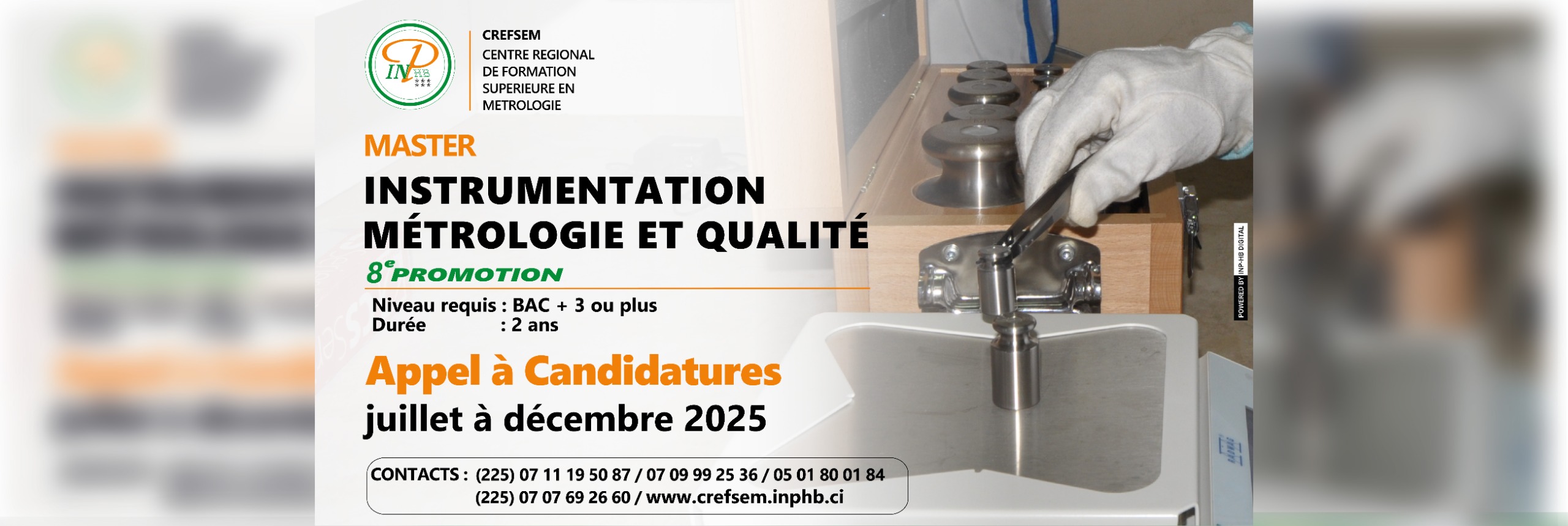 INFORMATION MASTER INSTRUMENTATION METRO ET QUALITE